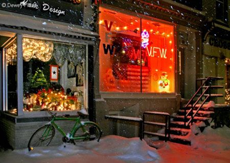 "VFW" Winter Nightscape in Canandaigua, NY