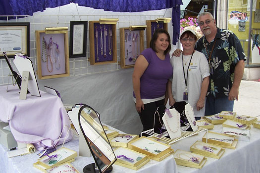 For some of the Artists, Crystal Creations, exhibiting is a family event